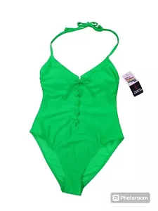 No Boundaries Juniors’ Lace Up One Piece Swimsuit, Sizes L NWT - Picture 1 of 6