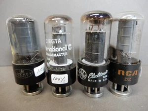 Mixed Makes 6V6 Vacuum Tubes (4) Amplitrex Tested 117% 100% 75% and 83% Gm - Picture 1 of 3