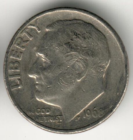 USA - 1968P - Roosevelt Dime - #7692 Cover