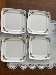 Buffalo China B14 Olive Garden Square Luncheon Plates Restaurant Ware Set of 4 - Picture 1 of 3