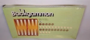 VINTAGE SEALED NEW RAINBOW WORKS BACKGAMMON BOARD GAME 1973 NEW MADE in USA!!! - Picture 1 of 3