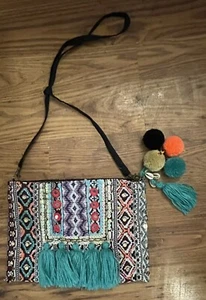 Stylish Functional Colorful Crossover Bohemian Tribal Messenger Purses Bag - Picture 1 of 8
