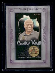 2023 Topps Allen & Ginter X A&G Autograph Auto Andre Knott #09/24 Reporter - Picture 1 of 2