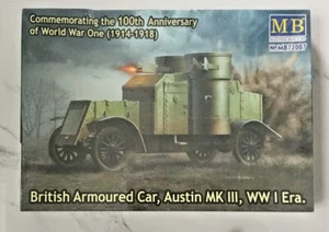 MASTER BOX 1/72 WW I BRITISH ARMOURED CAR AUSTIN MK III WW I ERA MODEL 72007 F/S - Picture 1 of 9