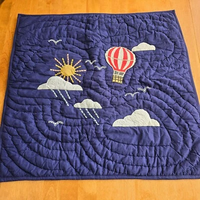 MAPA DEL MUNDO INFANTIL GRANERO DE CERÁMICA ACOLCHADO A MANO (1) EURO FARSA ~ AZUL MARINO Foto 1 de 4