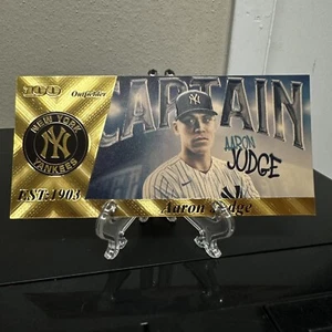 24k Gold Foil Plated Aaron Judge Banknote New York Yankees Collectible - Picture 1 of 2