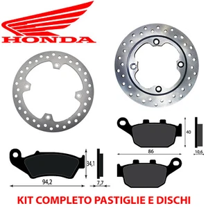 KIT FRENO COMPLETO PASTIGLIE E DISCHI HONDA NX 650 DOMINATOR 1995 1997 - Foto 1 di 1