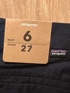Patagonia Women’s Dark Navy Nena Cropped Pants Organic Cotton Size 6, New, NWT - Picture 1 of 6