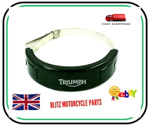 TRIUMPH Motorcycle Exhaust Protector Ring 100mm-140mm Can Cover Exhaust Guard - Picture 1 of 10