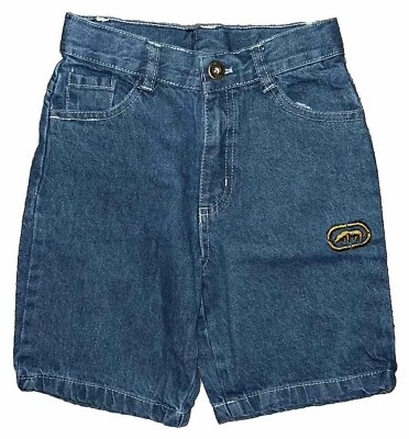 Pantalones Cortos Sueltos De Colección Y2k Niños Ecko Unltd Patinador Denim Talla 5  Foto 1 de 4