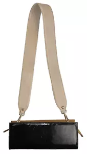 CHIE MIHARA Set-Tori Handtasche Schwarz & Toffee Braun Leder Schultertasche Geldbeutel - Bild 1 von 19