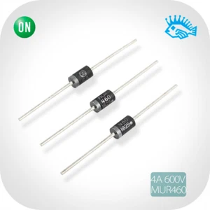 5pz Nuovo ON MUR460RLG 4A 600V DO-201AD Alimentazione Recupero Ultraveloce RADDRIZZATORI - Foto 1 di 5