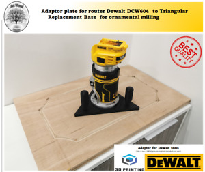 Triangular base adaptor plate for Dewalt DCW604 DCW600 D26200 Made in UK