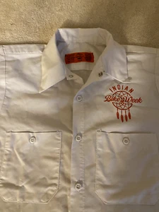 Indian Bike Week 2016 Short Sleeve Work Shirt Motorcycle - Picture 1 of 7