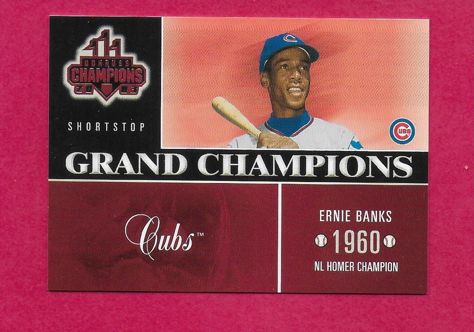 Ernie Banks Stadium Club/Panini and Other Inserts/Parallels - YOU PICK - NRMT - Image 1 of 1