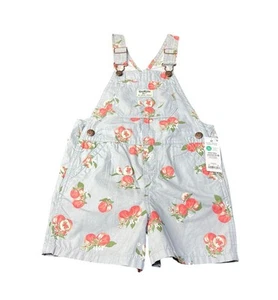 Oshkosh B’gosh Overall Shorts Äpfel Kleinkind Größe 5T neu mit Etikett - Bild 1 von 3