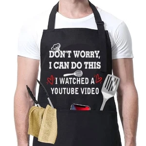 Funny Apron for Men Women, Father's Day Gifts, Gifts for Mom,Birthday Gifts f... - Picture 1 of 7