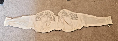 Goddess Underwire Strapless Multiway Bra #389 Off White 44C  USED - Image 1 of 4