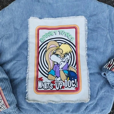 Куртка только для участников Med Baby синяя вельветовая Looney Tunes Lola Bunny Bugs - Изображение 1 из 4