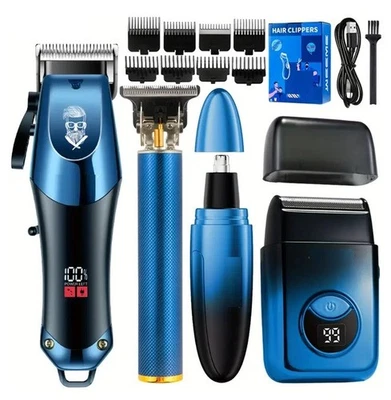 Professional Hair Clippers Mens Electric Trimmers Cutting Cordless Beard Shaver - Image 1 of 4