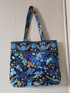 Vera Bradley Women's Tote Midnight Blues Retired Print - Picture 1 of 5