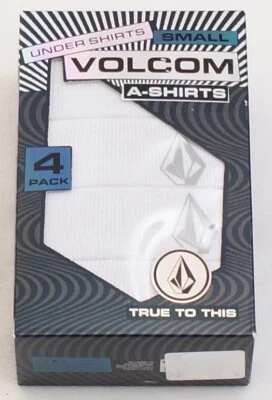 Volcom White Ribbed Cotton Blend A Shirt Tank 4 in Package New in Package Men's - Image 1 of 2