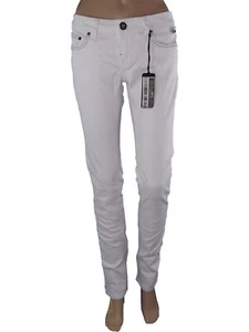 Only Pantalone Jeans Da Donna 42 W28 L34 M Medium Slim Fit Bianco Denim Jolina - Bild 1 von 9