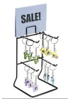 New 4 Peg - 9.8 ' H Top Key Chain & Small Items Counter Display Rack