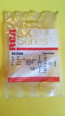 *NOS* SK3350-RCA-SK 系列-ZENER DIODE* — 第 1/2 张图片