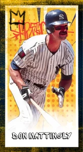 Don Mattingly Original ACEO Tobacco Art Card New York Yankees - Picture 1 of 2