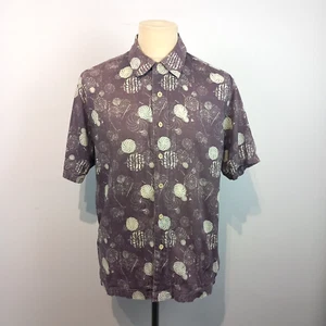 Fat Face Shirt Mens Medium Hawaiian Cuban Collar Boho Summer Surf Pinwheel - Picture 1 of 12