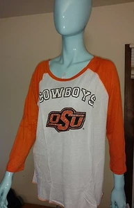 Nueva con etiquetas Camisa Para Mujer OSU Oklahoma Universidad Estatal Vaqueros Mangas Largas NCAA Talla. M - Imagen 1 de 10