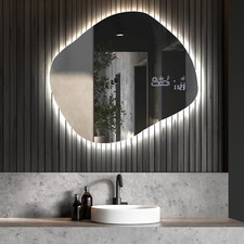 Specchio bagno con illuminazione LED specchio da parete specchio asimmetrico industriale L158