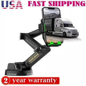 Phone Holder Mount Heavy Duty Truck Car Dashboard Windshield Long Anti-Shake - Picture 1 of 7