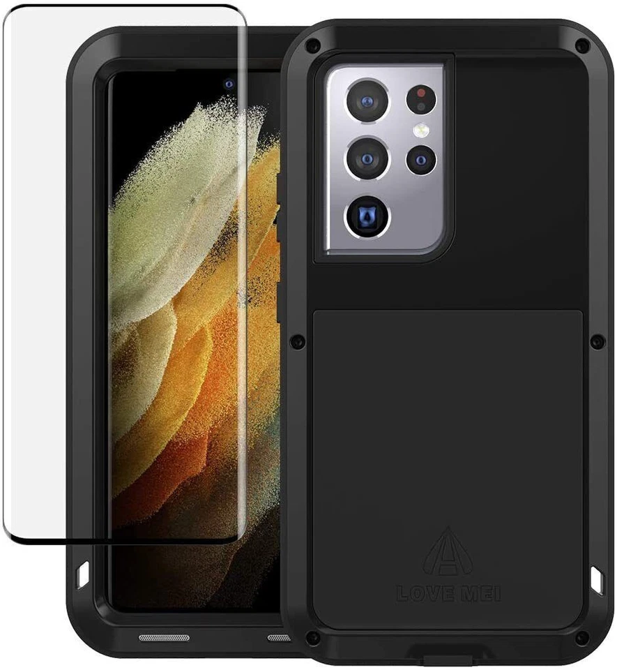 Funda de metal impermeable/contra el polvo/golpes y el polvo Gorilla Glass de LOVEMEI para Samsung Foto 1 de 4