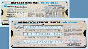 HP Reflectometer Calculator/ Mismatch Error Limits/ Sliding Nomograph - Picture 1 of 4