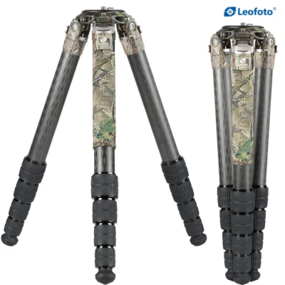 Leofoto LM-365C-Camo Carbon Fiber Tripod with 75mm Video Bowl+Platform and Bag - Image 1 of 4