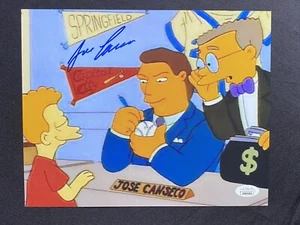 Jose Canseco Oakland Athletics 40/40 Simpson auto firmata foto 8x10 ~ JSA COA - Foto 1 di 5