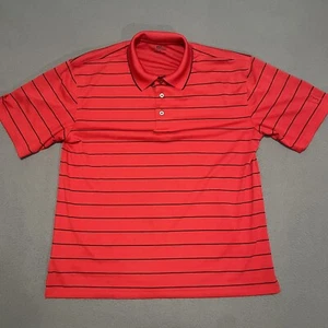 PGA Tour Performance rotes Poloshirt Herren Größe Large Stretch Golf - Bild 1 von 6
