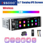Car Stereo 1 Din Wireless Apple Carplay Android Auto Ips Touch Screen Usb Aux Sd