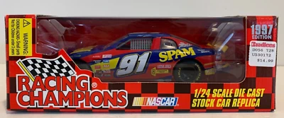 Mike Wallace #91 SPAM 1997 Racing Champions NASCAR 1:24 Die Cast Car - Image 1 of 4
