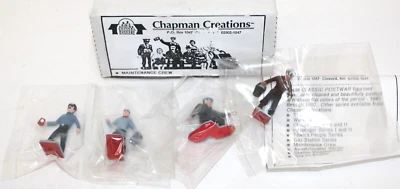 Chapman Creations Maintenance Crew Figure Set O Scale Hand Painted in NH USA NIB - Image 1 of 3