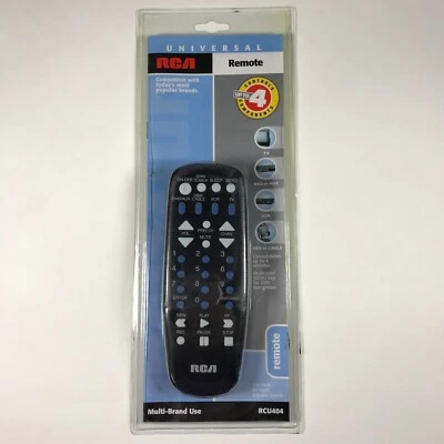 RCA RCU404 Universal Remote Control 4 Device Multi-Brand Use TV DVD AUX VCR NEW - Image 1 of 4