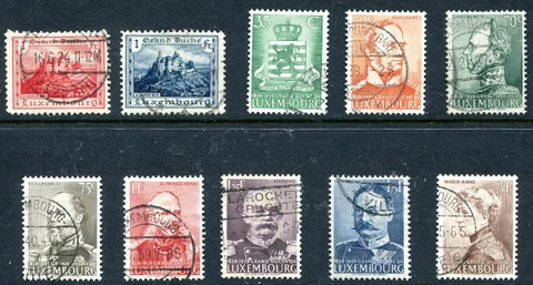 Luxembourg 1921 - 1939 Used Lot Cover