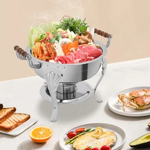 Catering Classic Edelstahl Chafing Dish Halbrund Buffet Chafer 30 cm USA - Bild 1 von 18