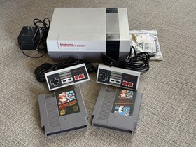 Nintendo NES Console Bundle &ndash; Tested & Working - All cables + Mario & Duck Hunt