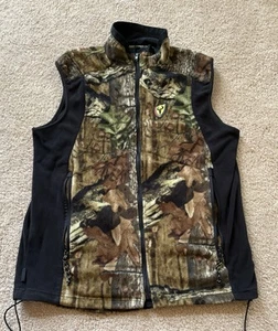 Scent Shield Camo Hunting Vest Mens Medium Fleece Full Zip Hunting Zip Pockets - Picture 1 of 13