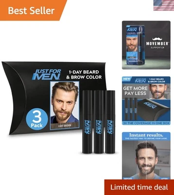 Color para barba y cejas de 1 día - marrón claro, 30 aplicaciones, solución fácil de lavar Foto 1 de 4