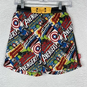 Marvel Avengers Swim Trunks Disney Store Lined Youth Boys 7/8 - Picture 1 of 9