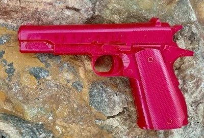 Armas Red Colt .45 objetos de arte pistola modelo pistola de resina regalos pistola de juguete pistola de imitación Foto 1 de 4